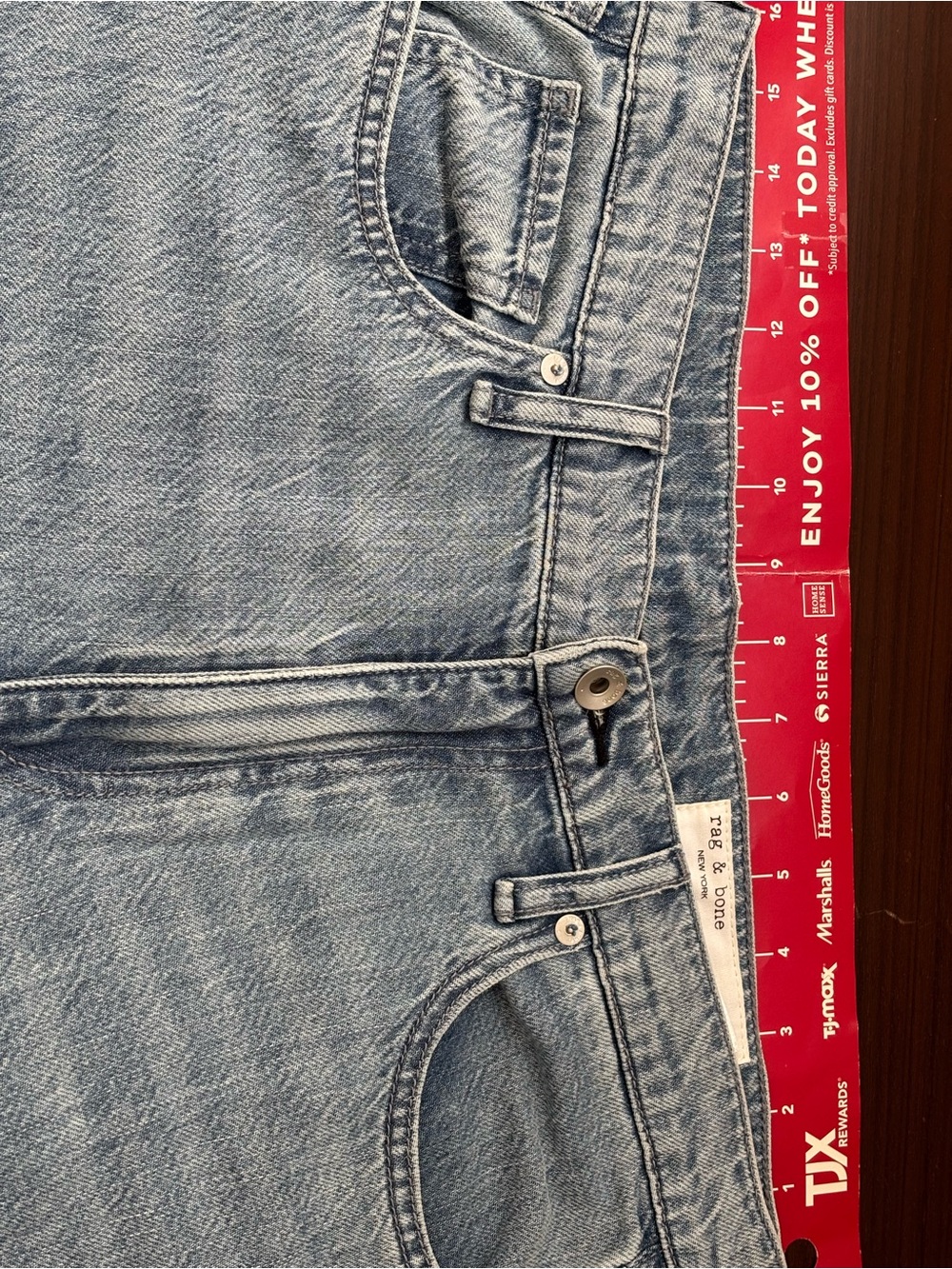 rag & bone Serena Crop Light Wash Denim Jeans - Picture 5 of 9